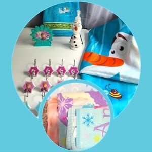 DISNEY FROZEN OLAF ELSA BATHROOM SET